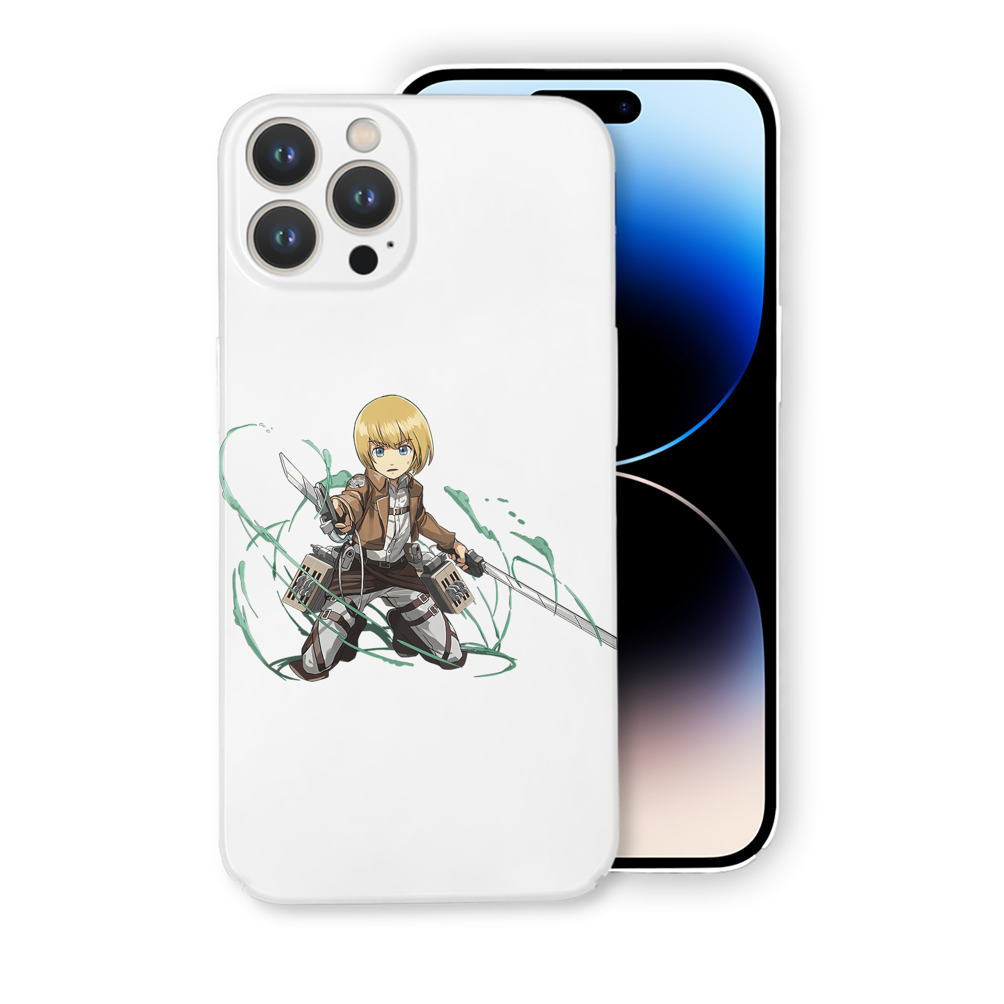 （画像用） 進撃の巨人 アルミン·アルレルト Attack on Titan Armin Arlert 【iPhone 14シリーズ対応】ハードケース